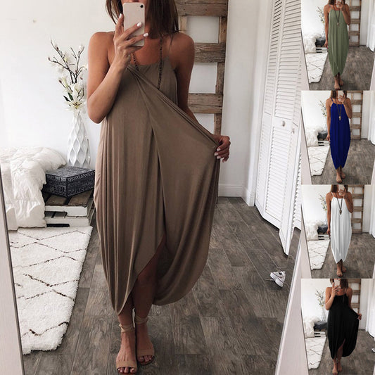 Robe maxi drapée ajustable Chic und Stil pour femmes