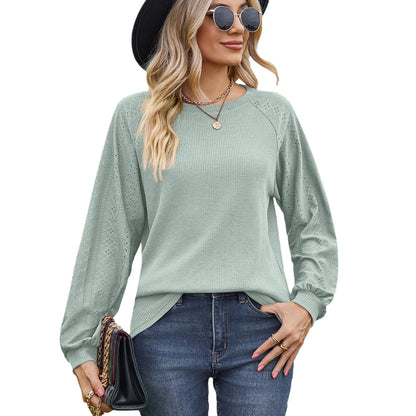 Pull décontracté pour femmes avec des détails en tricot à la mode Chic und Stil