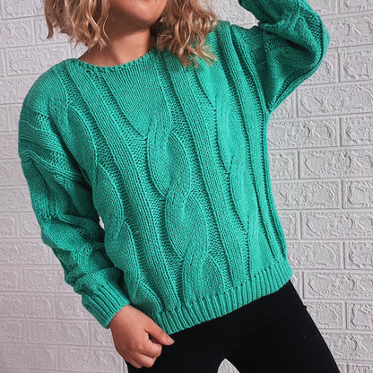 Pull-over en grosse maille pour dames avec un motif de torsades frappant et une coupe ample Chic und Stil
