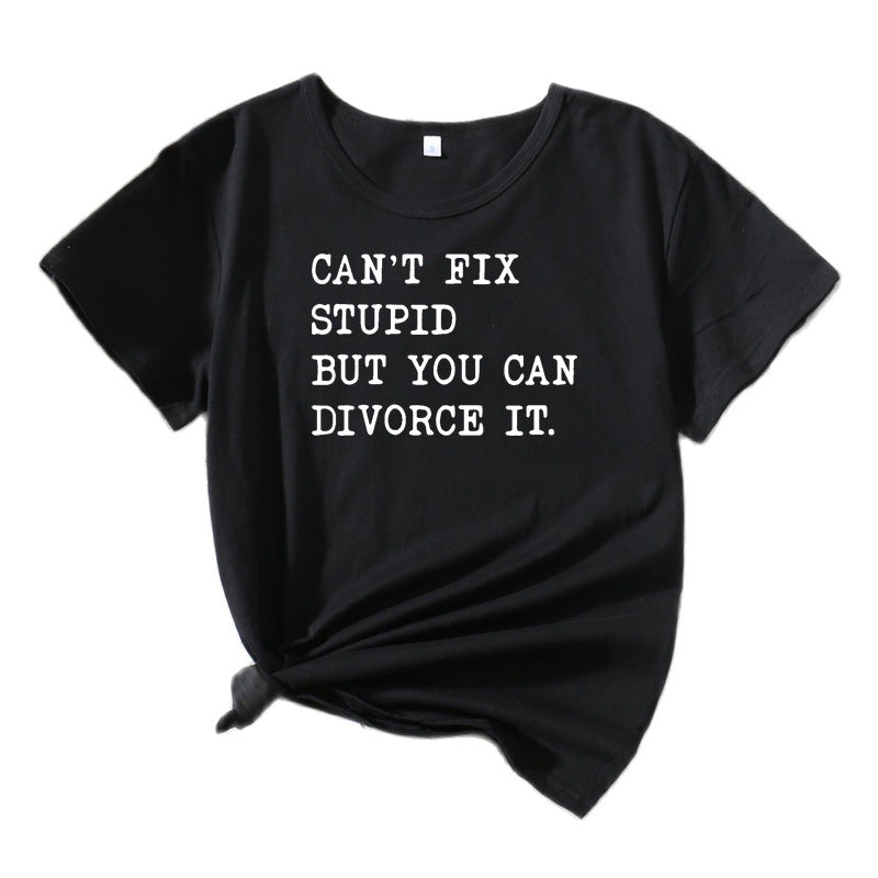 Dames Casual Citables T-shirt Graphique Chic und Stil