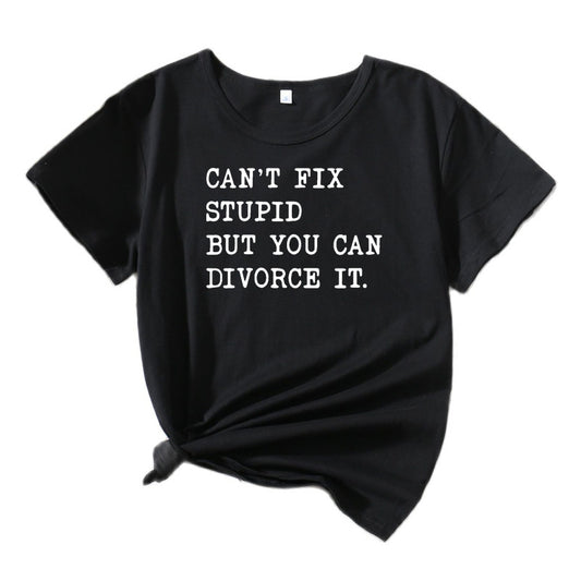 Dames Casual Citables T-shirt Graphique Chic und Stil