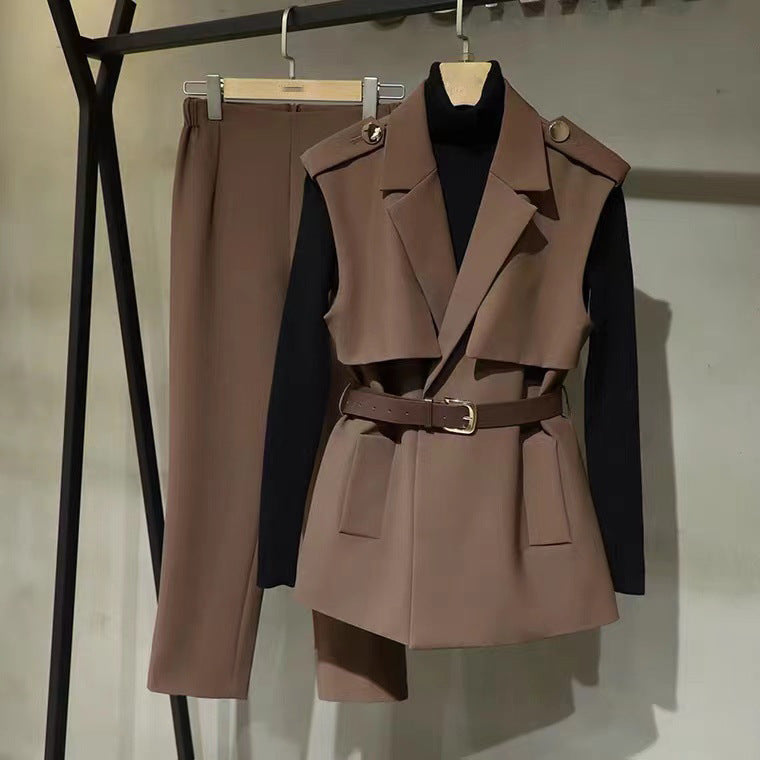 Chic and Style fitted blazer and pants set for women