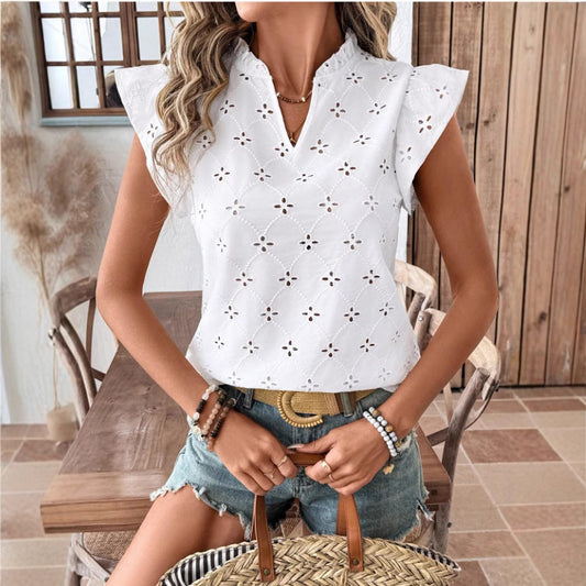 Chemisier en dentelle brodé pour femmes Chic und Stil