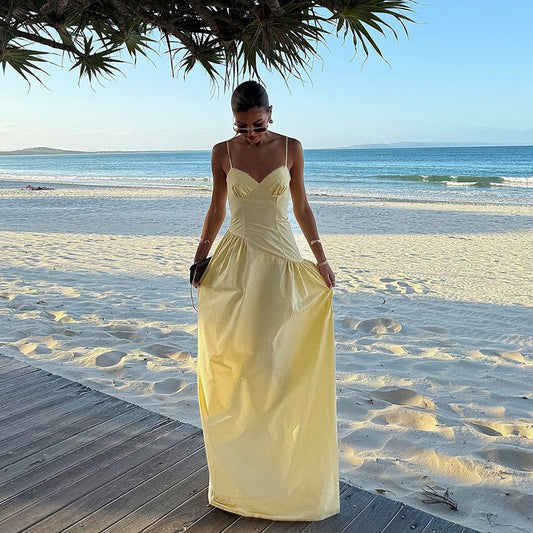 Robe maxi élégante en A pour femmes Chic und Stil