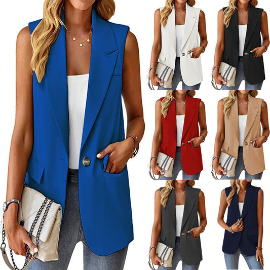 Women Chic Blazer Vest Chic and Style