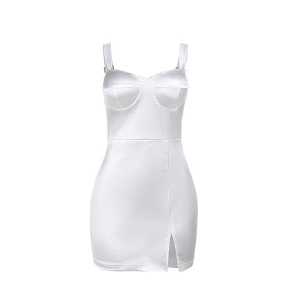 Robe bodycon satin structuré Chic und Stil pour femmes
