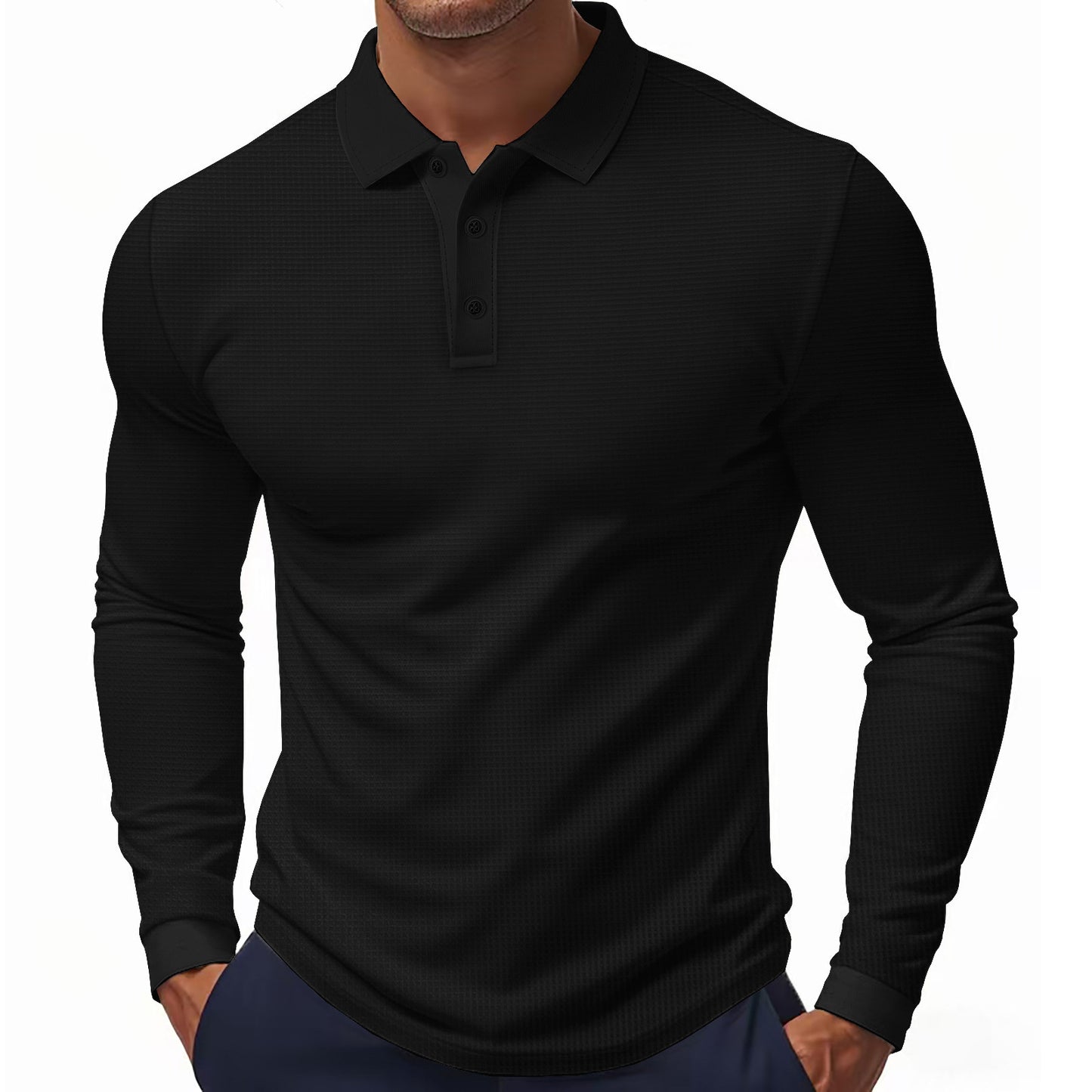 Men's Long Sleeve Polo Chic and Style