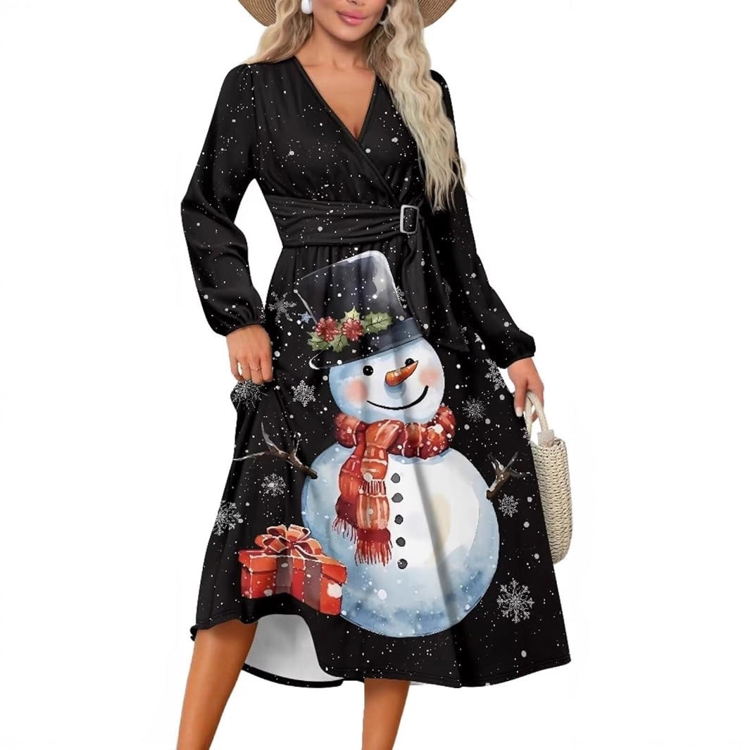 Robe maxi femme avec motif animal coloré et accents floraux Chic und Stil