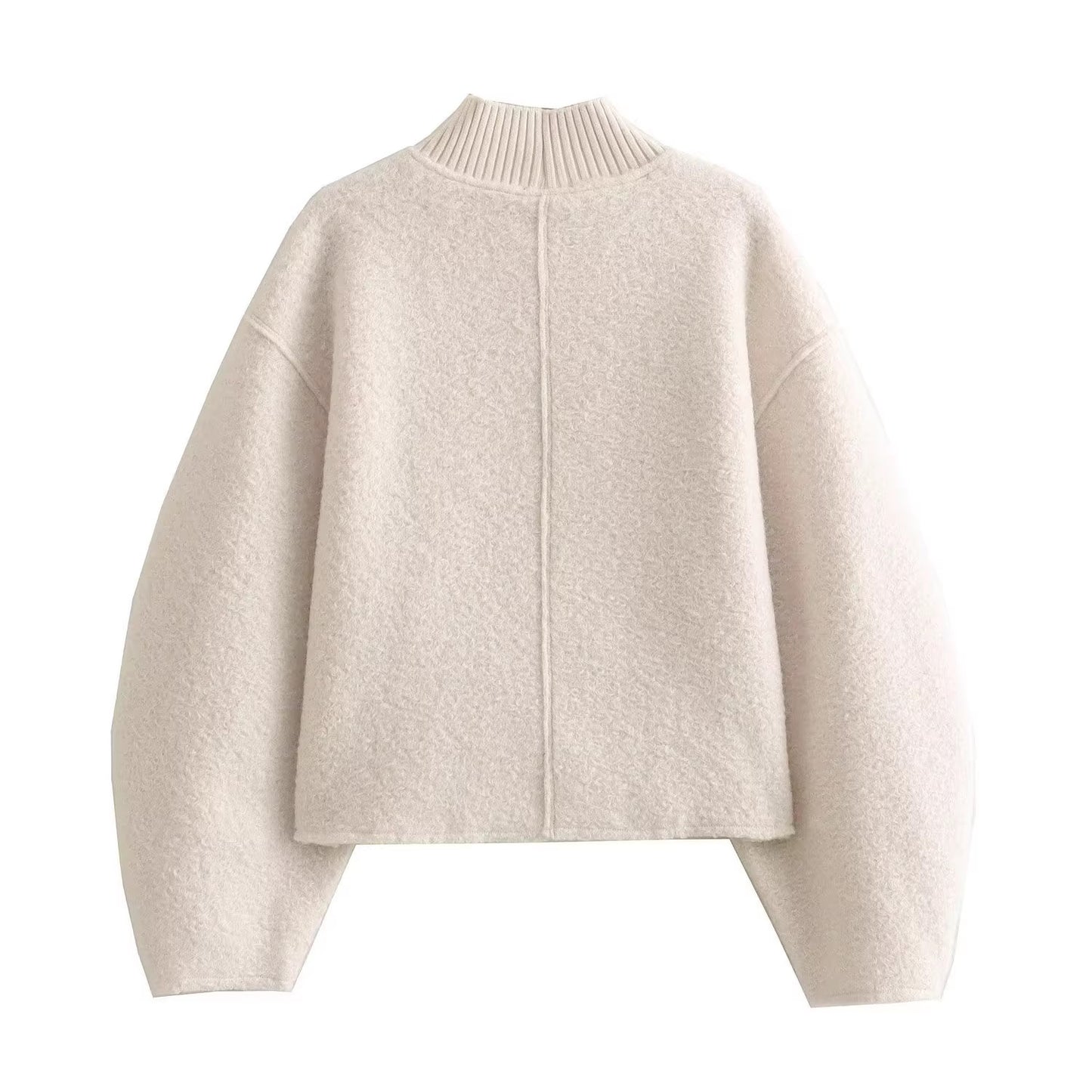 Pull en grosse maille pour femmes à col montant Chic und Stil