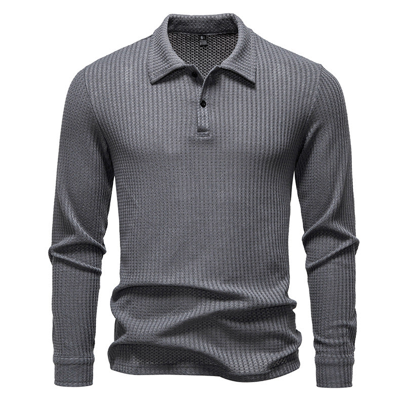 Chemise polo pour homme avec surface structurée et col moderne Chic und Stil