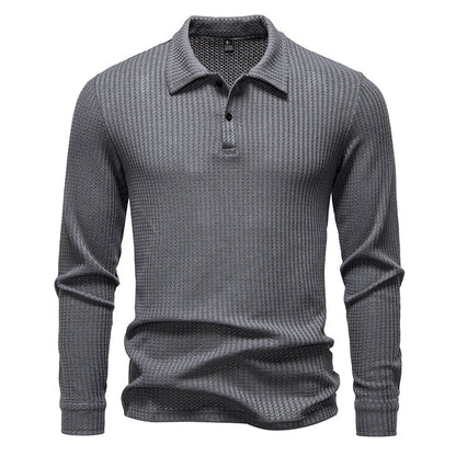 Chemise polo pour homme avec surface structurée et col moderne Chic und Stil