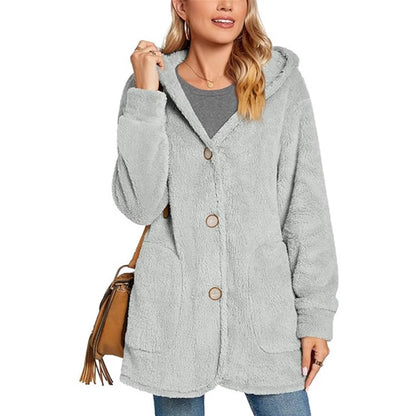 Women's comfortable and cozy vest with hood, Chic and Stil