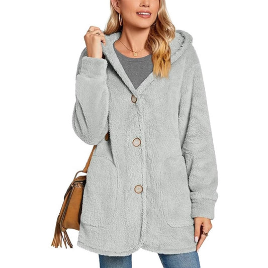 Women's comfortable and cozy vest with hood, Chic and Stil