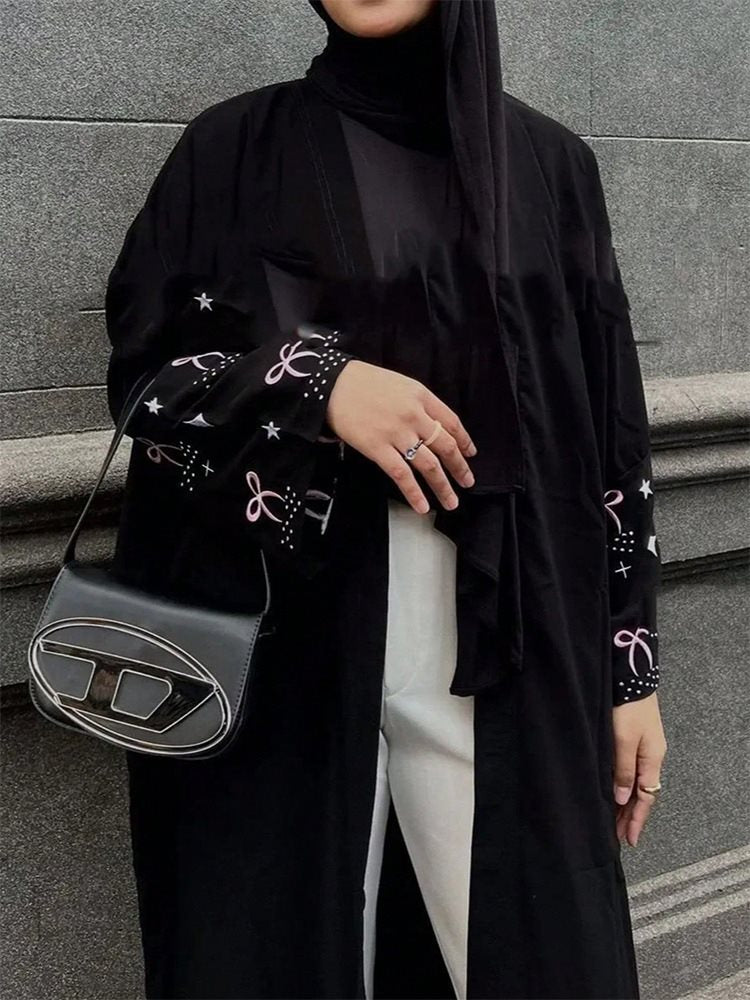 Dames élégant Kimono-Cardigan avec des manches détaillées Chic und Stil