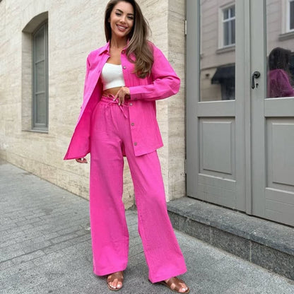 Jacket and wide-leg pants for women Chic and Style