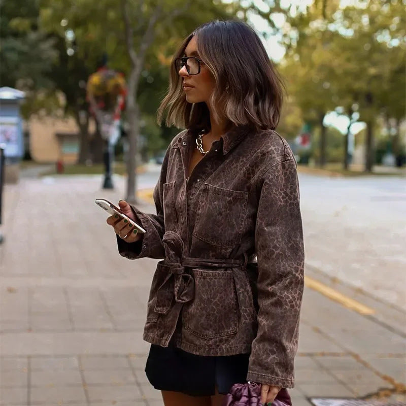 Animal print jacket for women Chic and Style