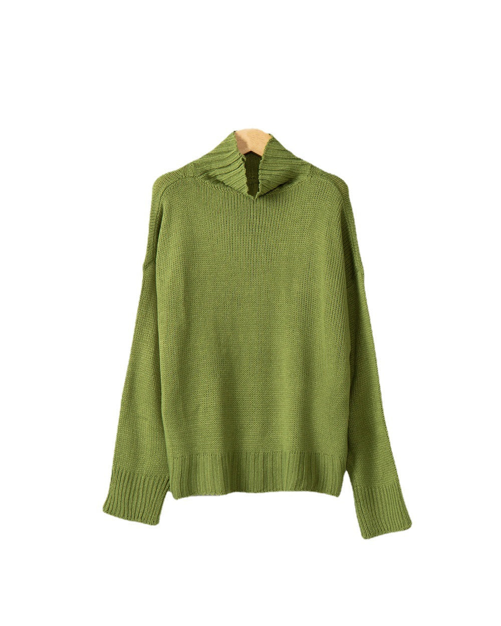 Femme pull en knit à col montant avec design structuré Chic und Stil