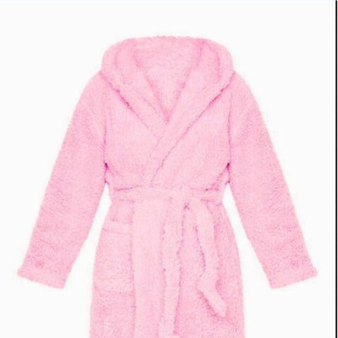 Dame Peignoir en polaire douillet avec capuche et poches pratiques Chic und Stil