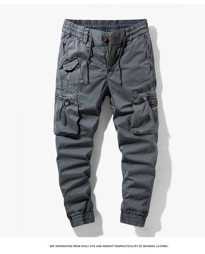 Men's cargo pants with practical side pockets and elastic waistband Chic and Style