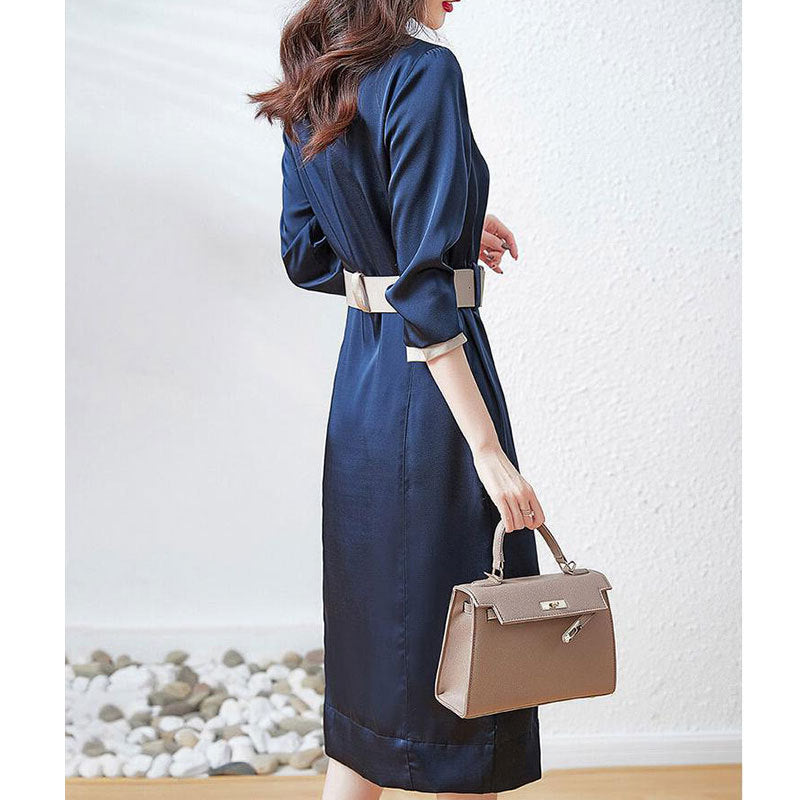 Robe chemise élégante pour femme avec ceinture Chic und Stil