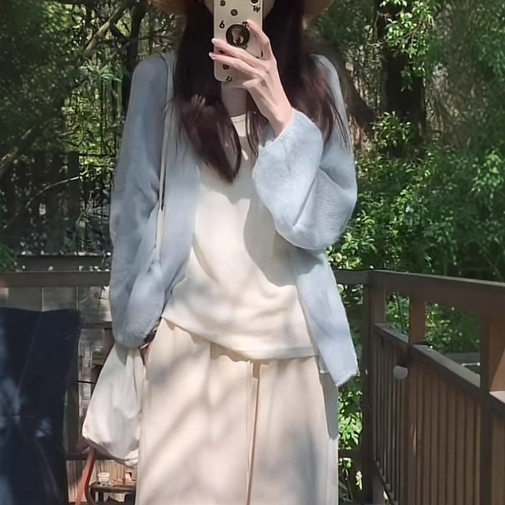 Dames cardigan moelleux avec coupe décontractée et manches douces Chic und Stil