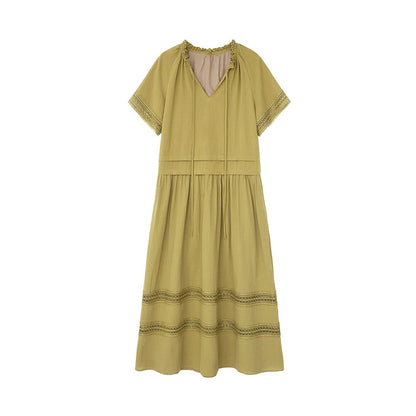 Robe maxi bohémienne à volants pour femmes Chic und Stil
