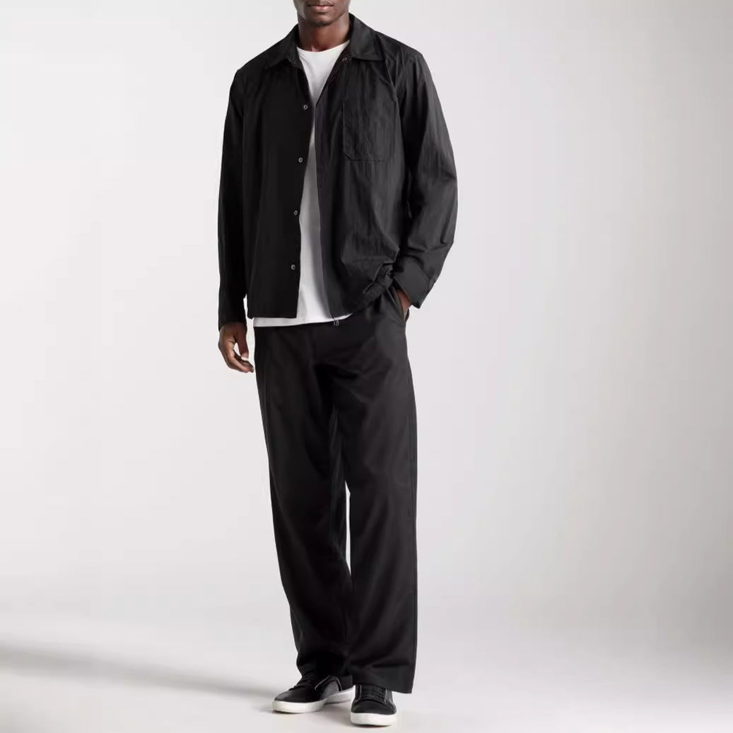 Chemise polyvalente pour hommes avec poche poitrine appliquée et col élégant Chic und Stil