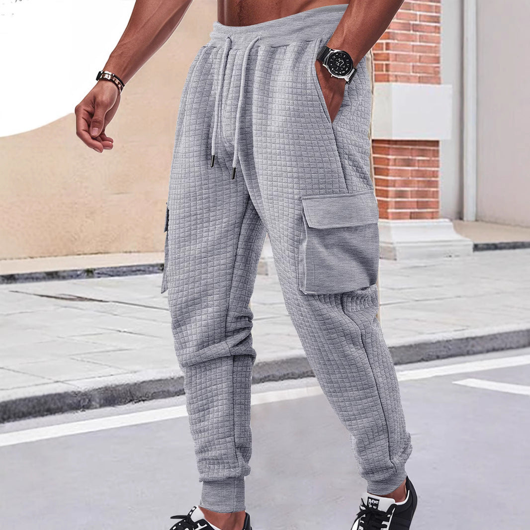 Modular cargo pants for men with elastic waist and practical side pockets Chic and Style