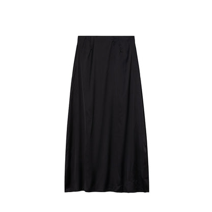 Jupe Maxi en Satin Femmes Chic und Stil