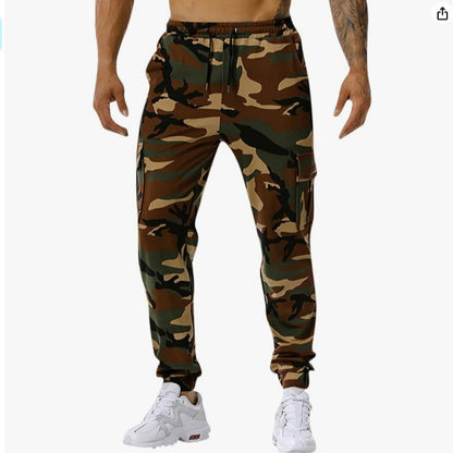 Men's cargo pants with multiple pockets and elastic waistband Chic and Style