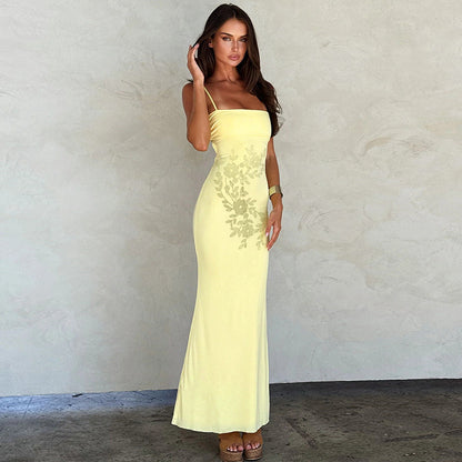 Robes Maxi Élégantes Florales Brodées Chic und Stil