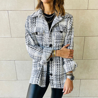 Chemise à carreaux pour femmes avec poches et coupe décontractée Chic und Stil