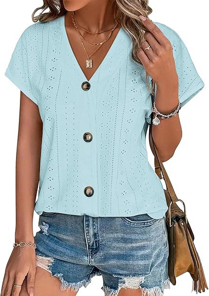 Blouse cousue pour femmes avec patte de boutonnage Chic und Stil