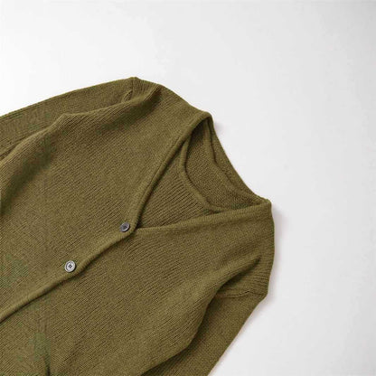 Dames cardigan décontracté avec décolleté en V et détails de boutons Chic und Stil