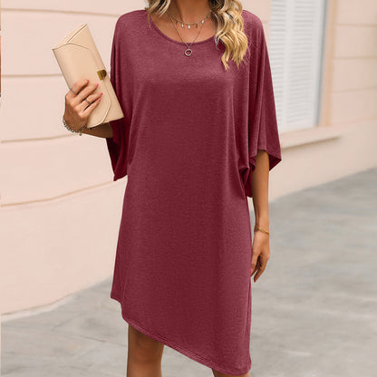 Robe tunique oversized décontractée pour femmes avec fentes latérales et design en jersey doux Chic und Stil