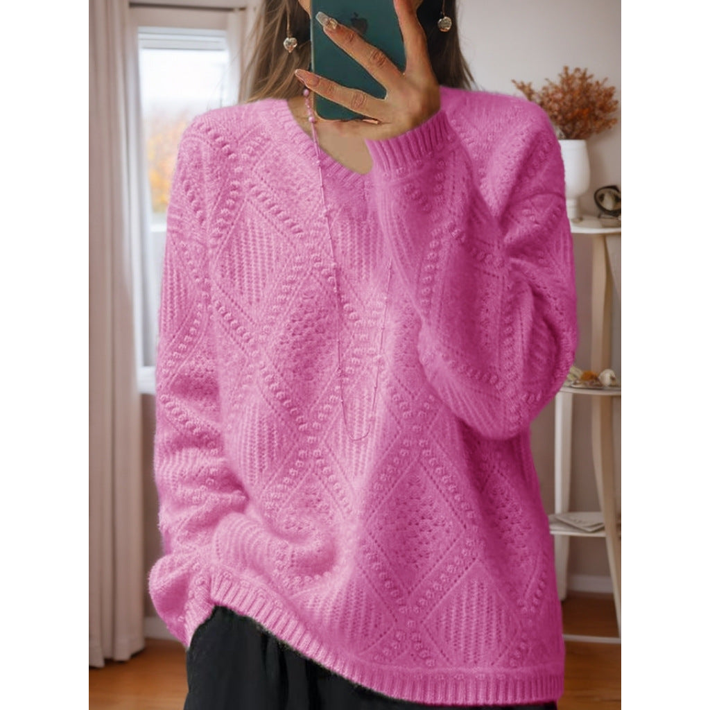 Pull en tricot pour femmes avec un traitement structuré et une texture douce Chic und Stil