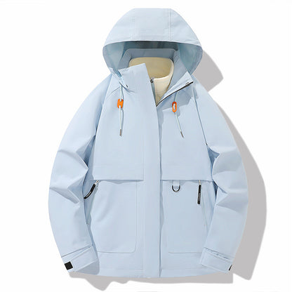 Functional jacket for men with adjustable hood and waterproof material Chic and Style