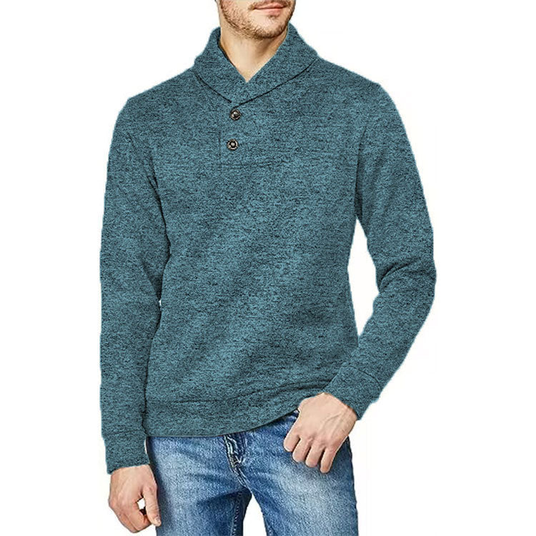 Pull homme avec col montant et détail de bouton Chic und Stil