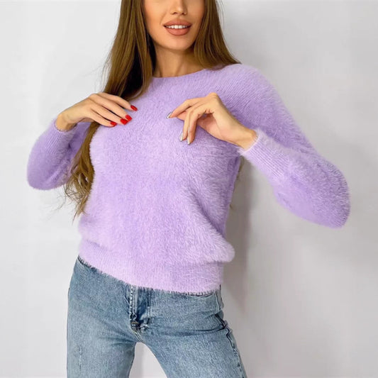 Dames Pull Doux à la Mode Chic und Stil