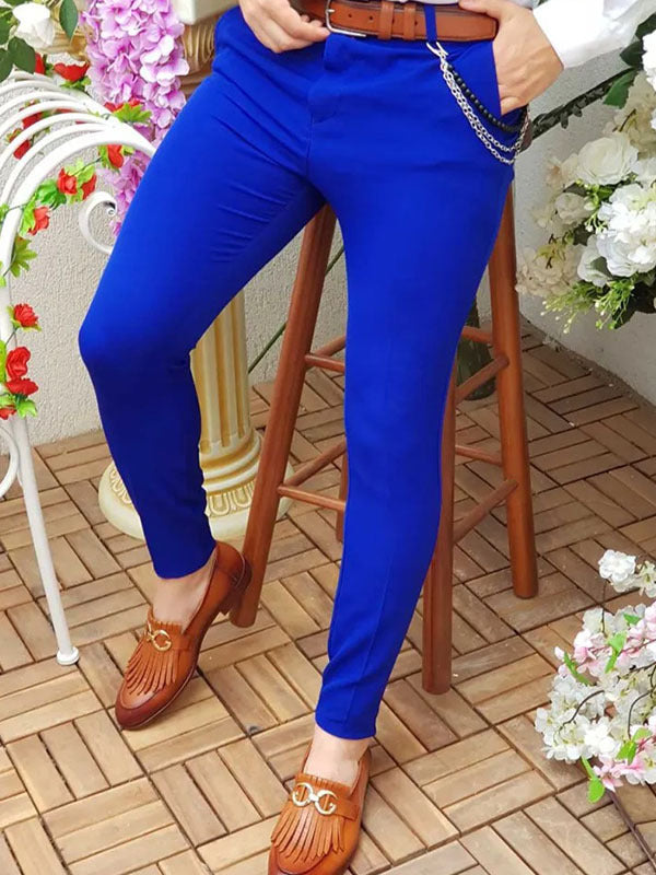 Comfortable summer chino pants for men with side pockets and elastic waistband Chic and Style