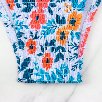 Women Fronched Triangle Bikini Set Chic and Style