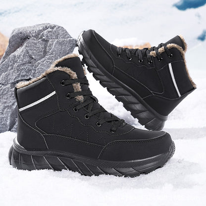 Bottes d'hiver hautes pour femmes avec doublure douillette et semelle accrocheuse Chic und Stil