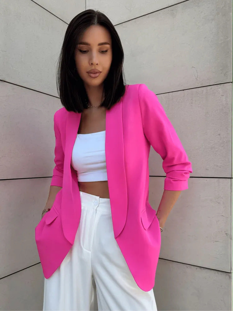 Dames Blazer moderne avec coupe élégante et poches latérales Chic und Stil