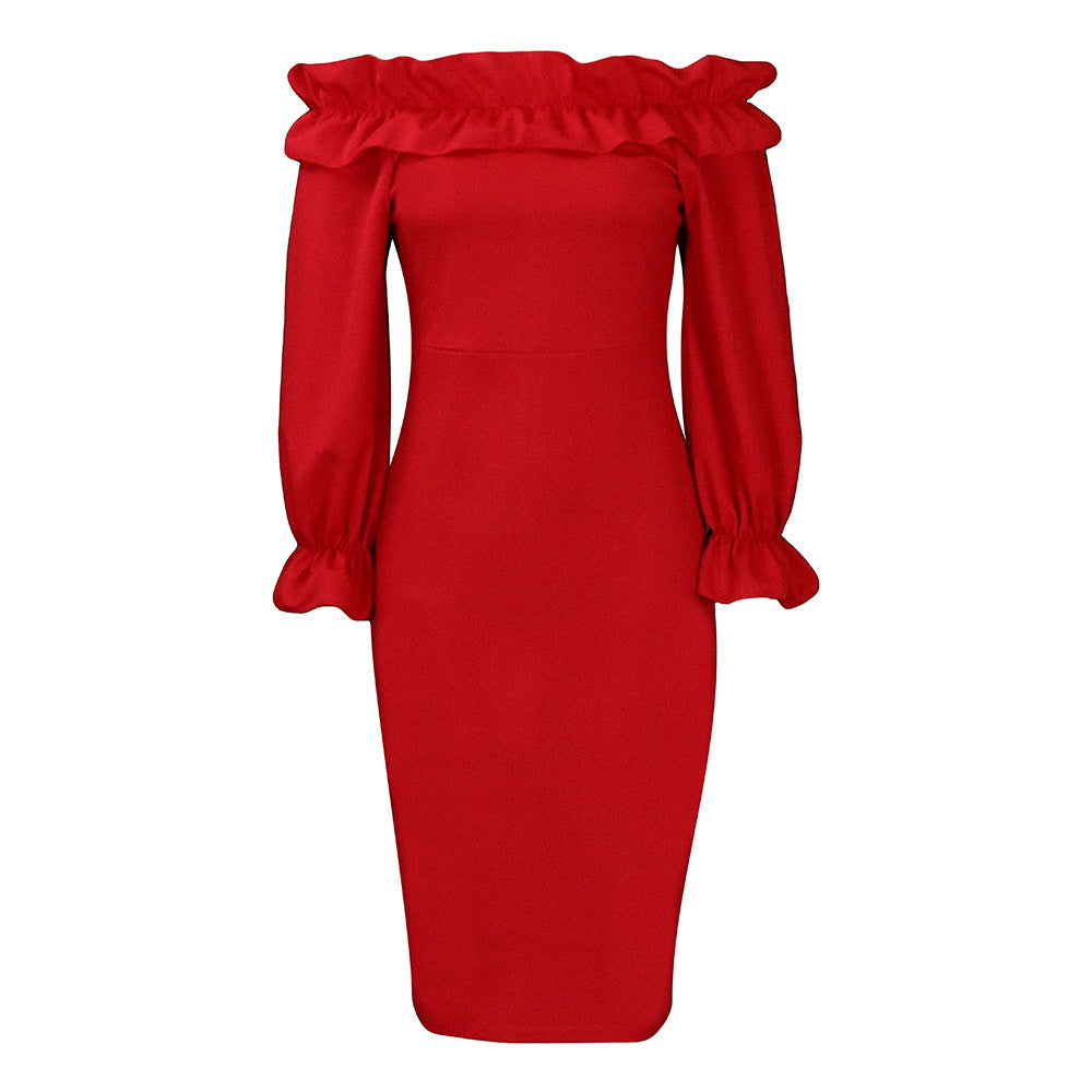 DamesRobe maxi élégante avec volants Chic und Stil