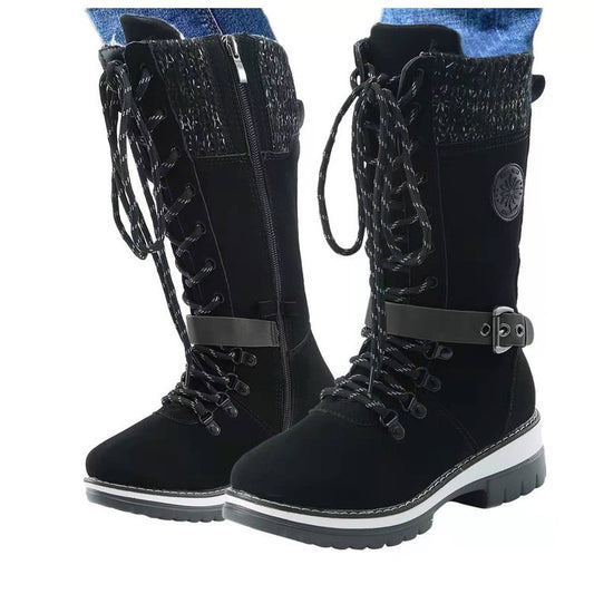 Bottes d'hiver robustes pour dames avec un design montant et des accents à la mode Chic und Stil