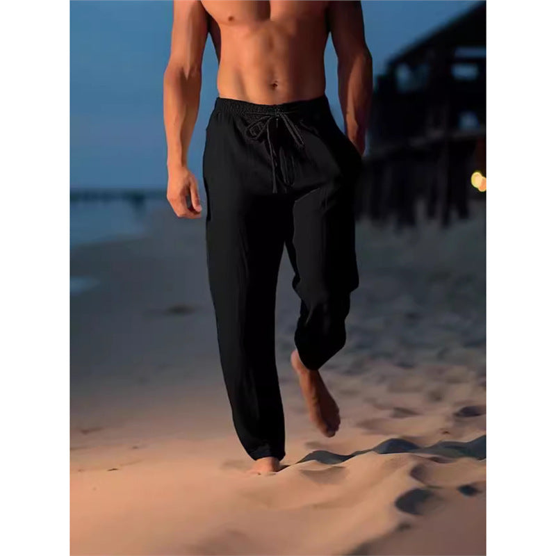 Breathable beach pants for men with adjustable belt Chic and Style
