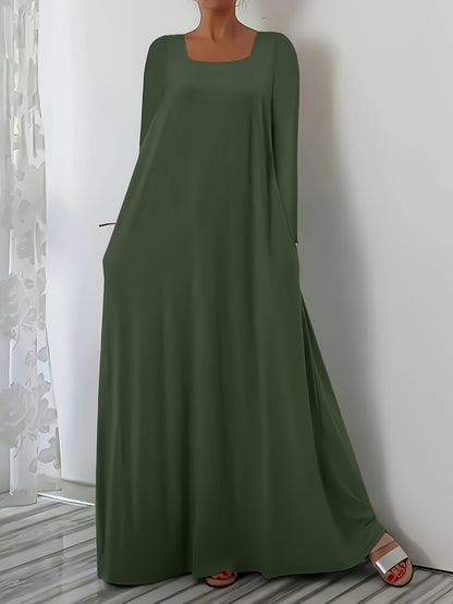 Robe maxi à coupe ample pour femmes avec poches pratiques Chic und Stil