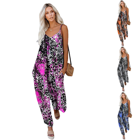 Robe maxi fluide pour femmes avec impression abstraite Chic und Stil