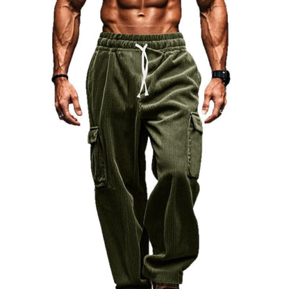 Pantalon cargo pour hommes avec taille élastique et poches pratique Chic und Stil