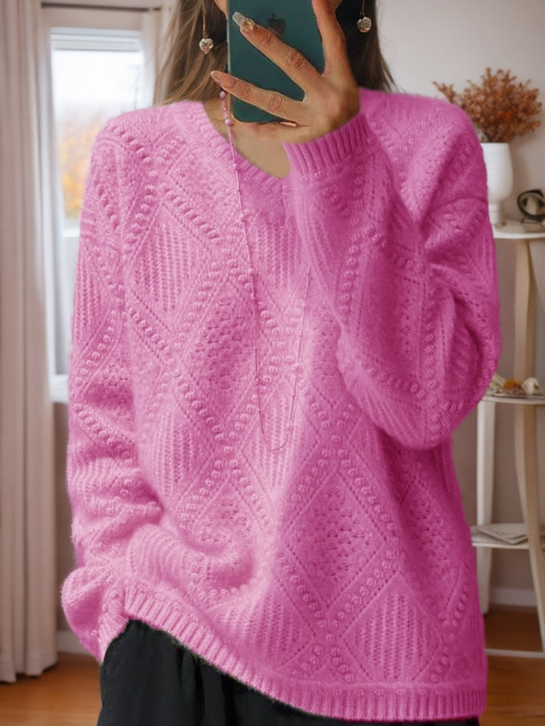 Pull en tricot pour femmes avec un traitement structuré et une texture douce Chic und Stil